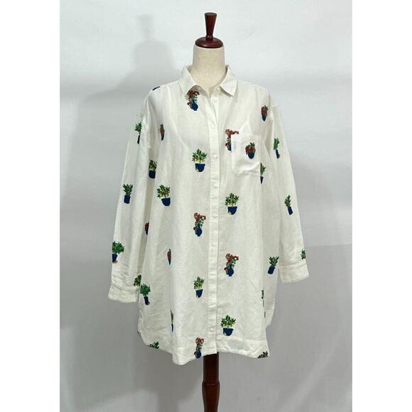 SEZANE x MOMONI Sz 40 8 Maxine Shirt Dress Jardini NWT - Picture 11 of 14